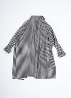 ギンガムガーゼアトリエコート