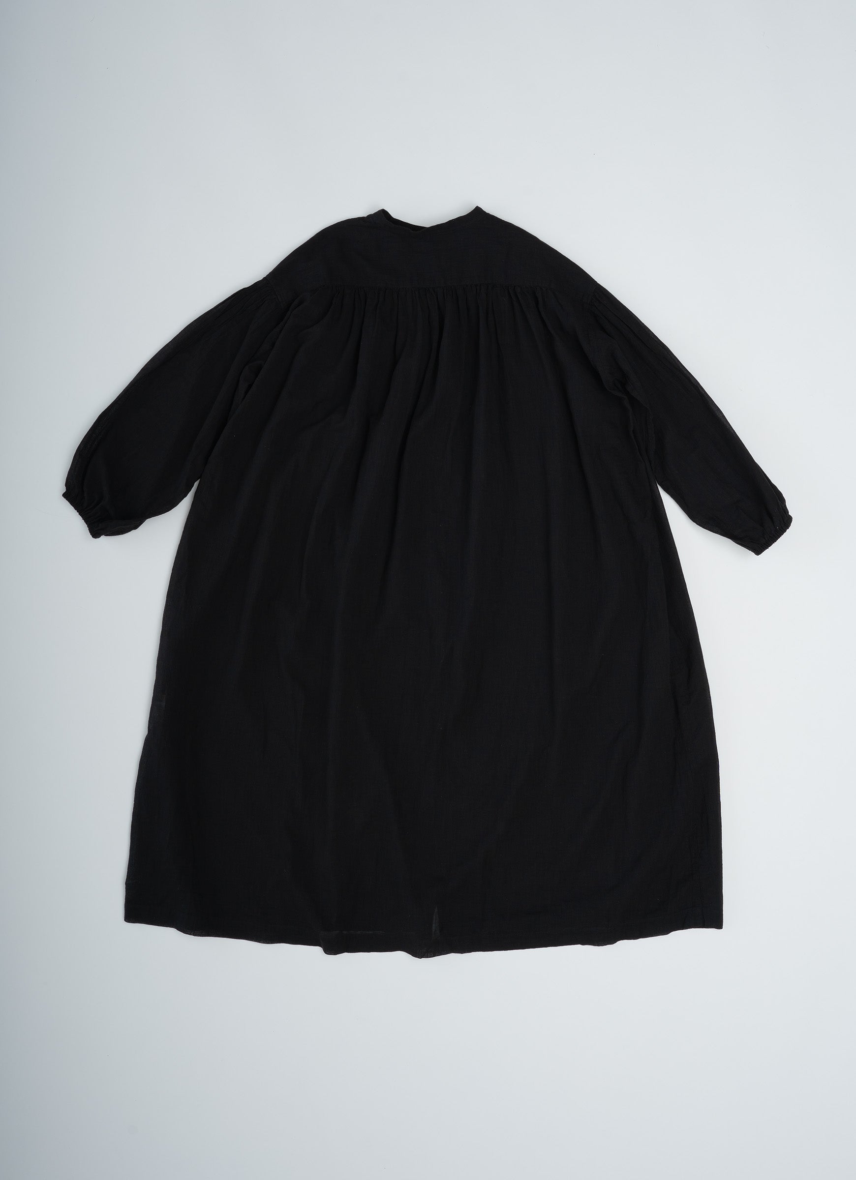 コットンリネンギャザードレス