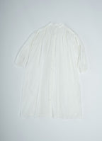 コットンリネンギャザードレス