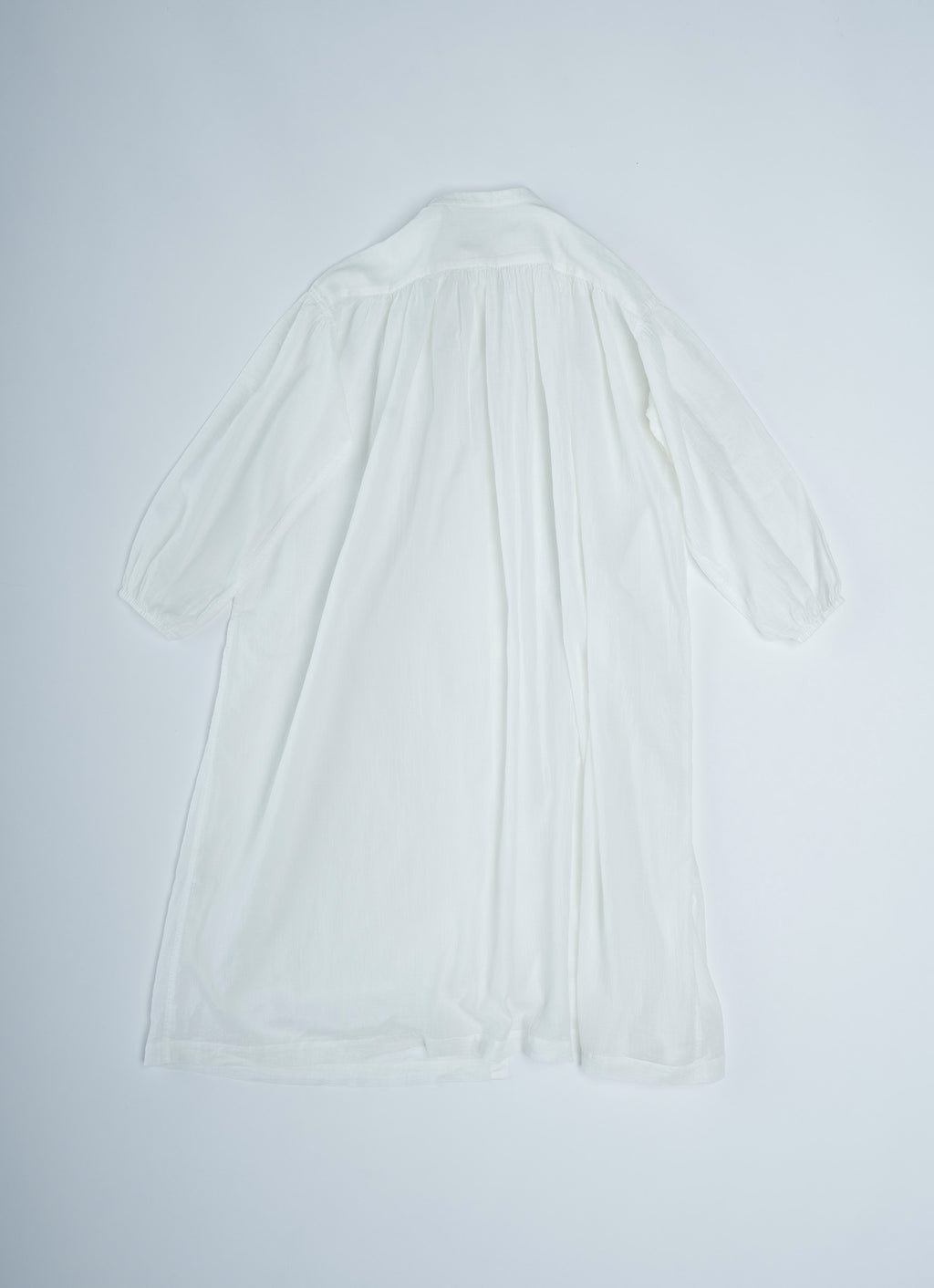 コットンリネンギャザードレス