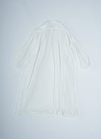 コットンリネンギャザードレス