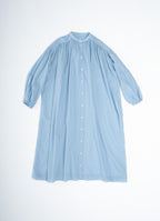 コットンリネンギャザードレス
