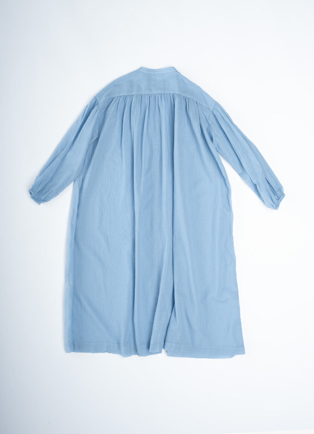 コットンリネンギャザードレス