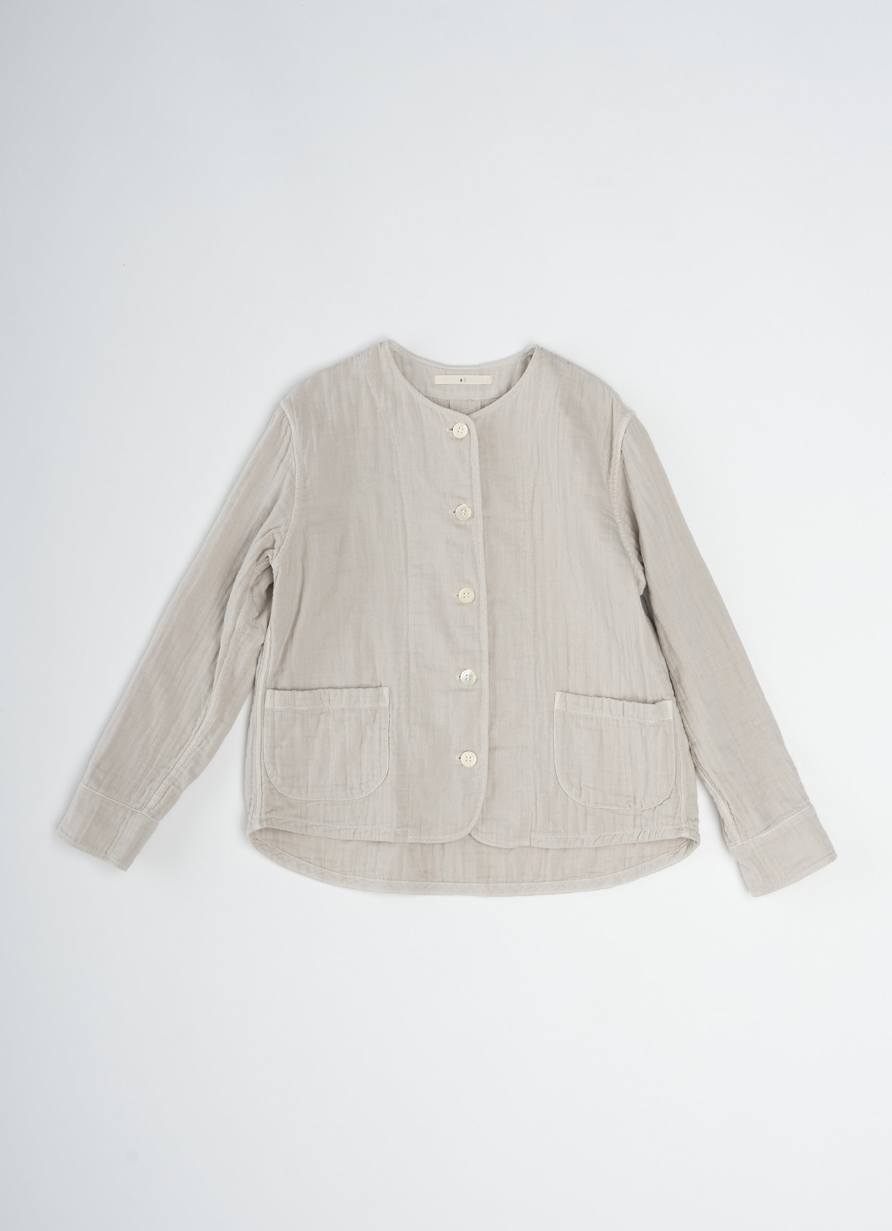 ガーゼノーカラージャケット