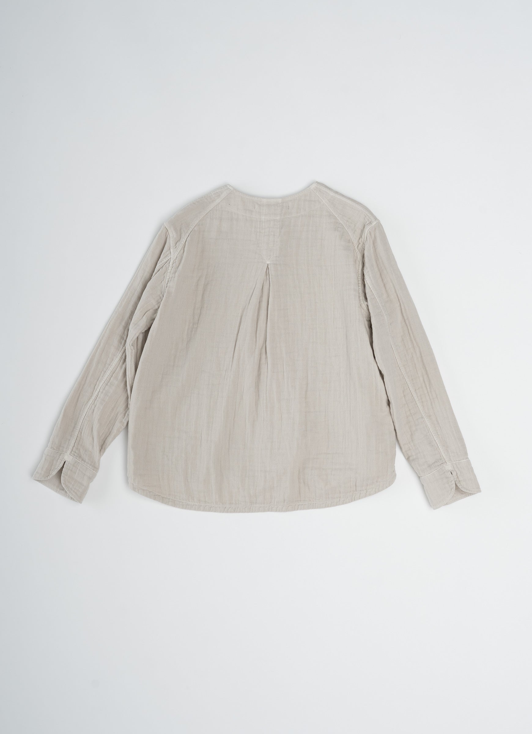 ガーゼノーカラージャケット