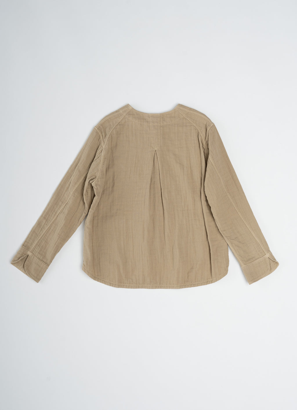 ガーゼノーカラージャケット