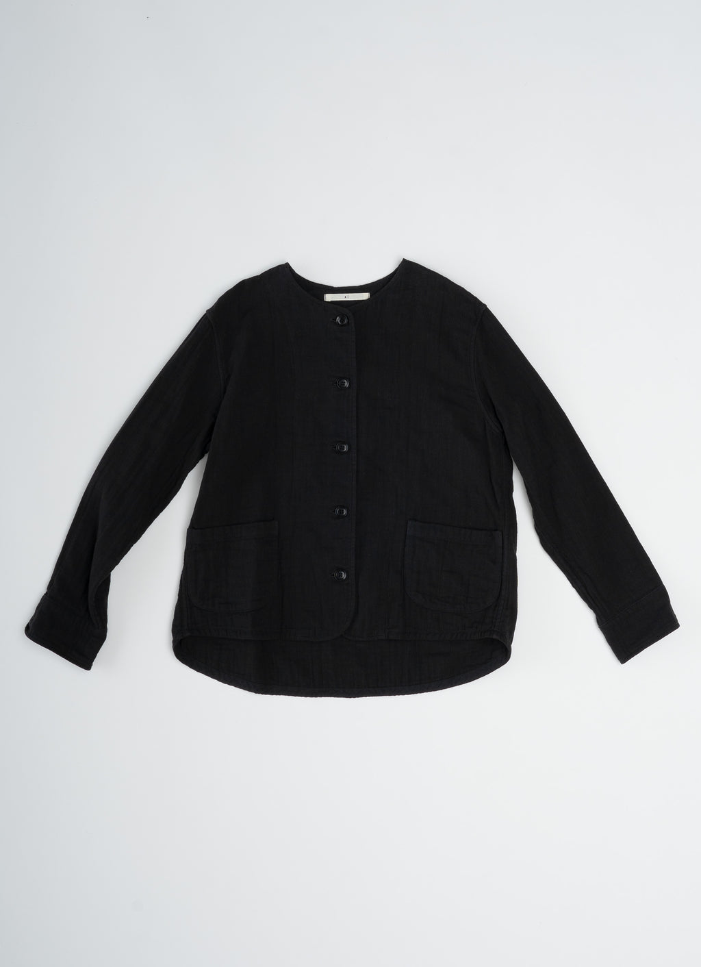 ガーゼノーカラージャケット