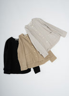 ガーゼノーカラージャケット