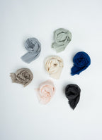 シルク混カラーストール