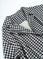 ギンガムガーゼアトリエコート