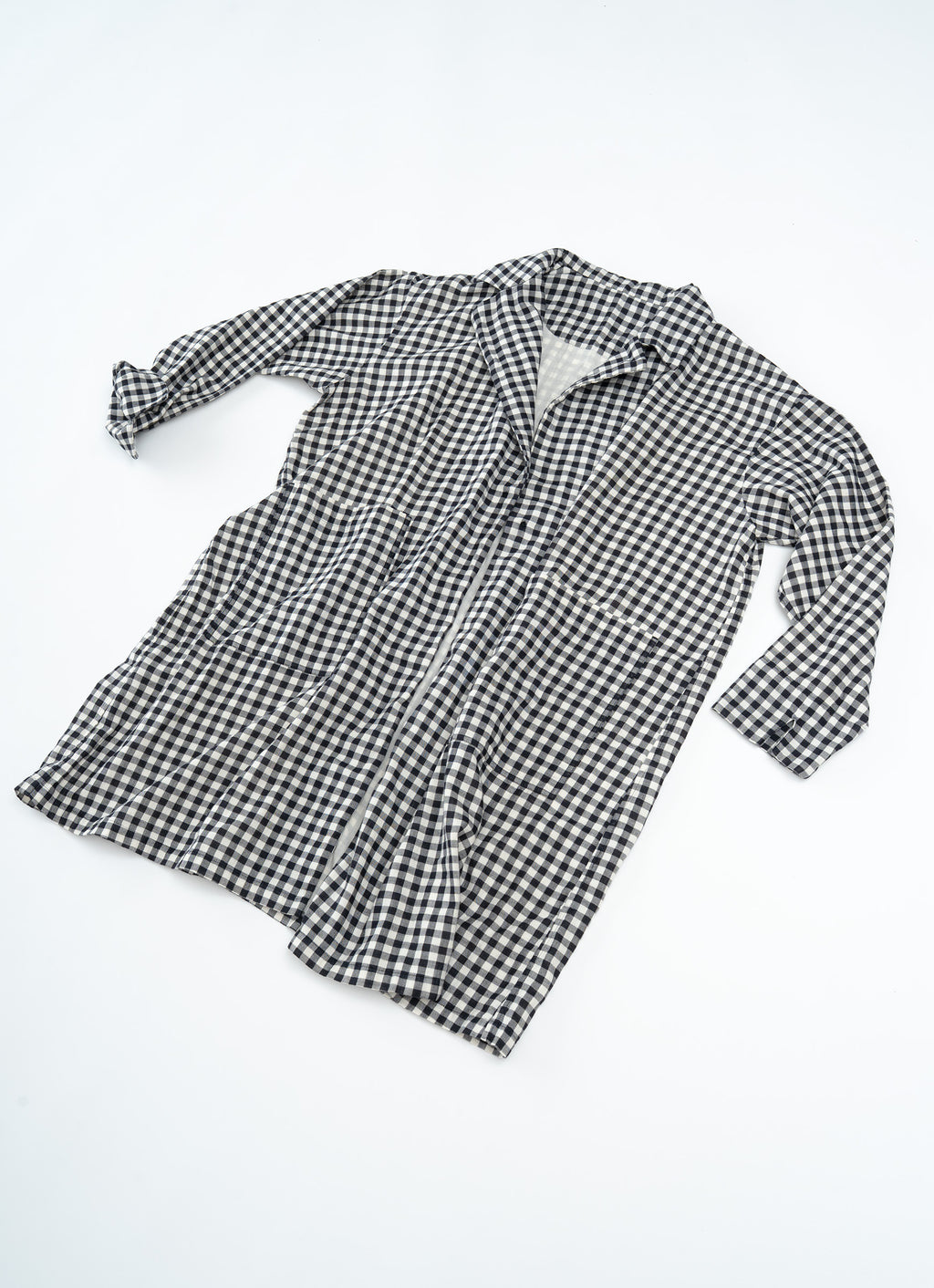 ギンガムガーゼアトリエコート