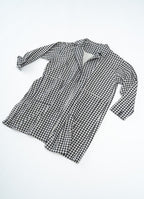 ギンガムガーゼアトリエコート