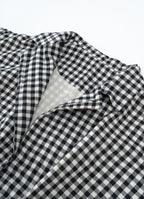 ギンガムガーゼアトリエコート