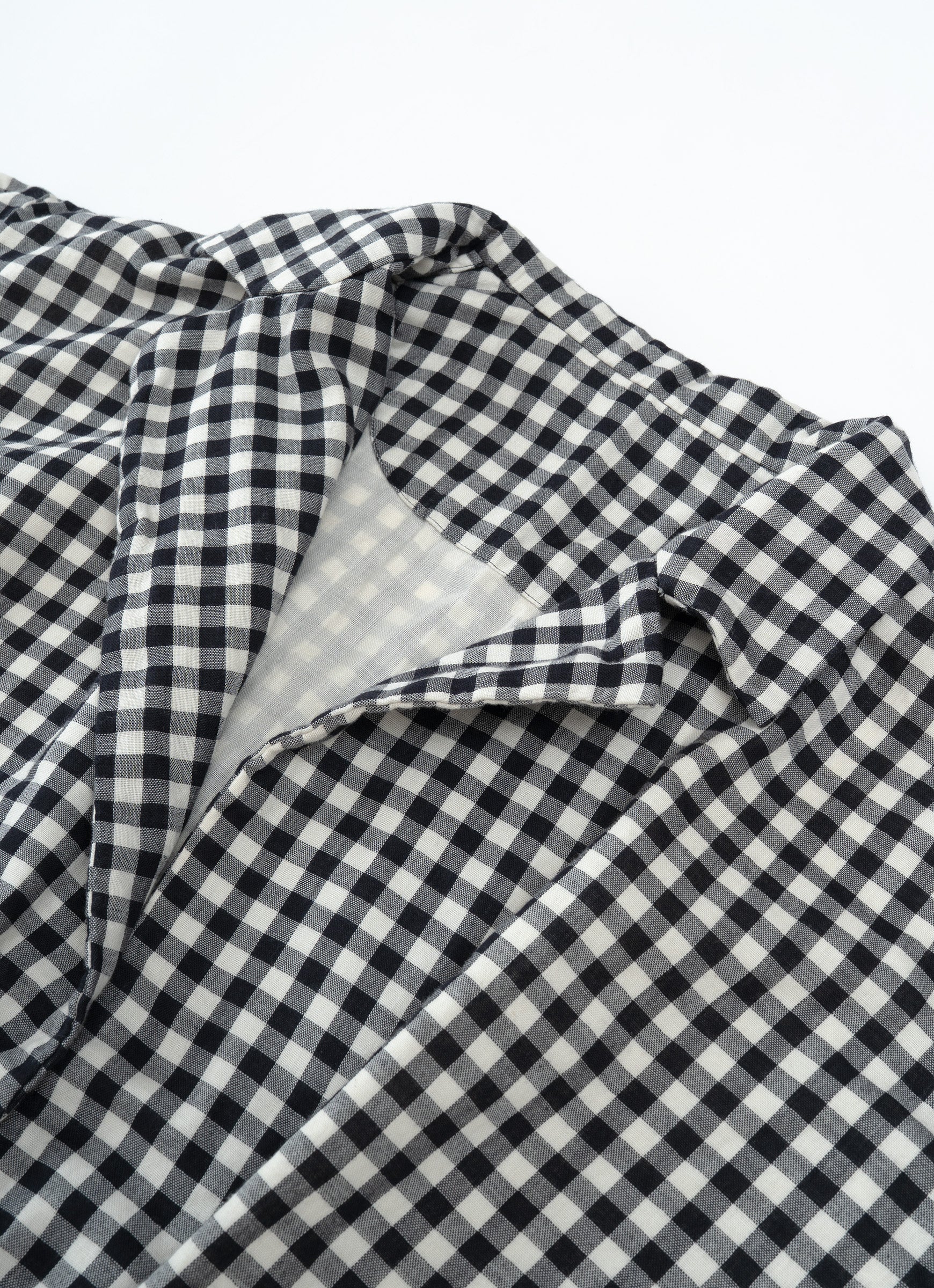 ギンガムガーゼアトリエコート