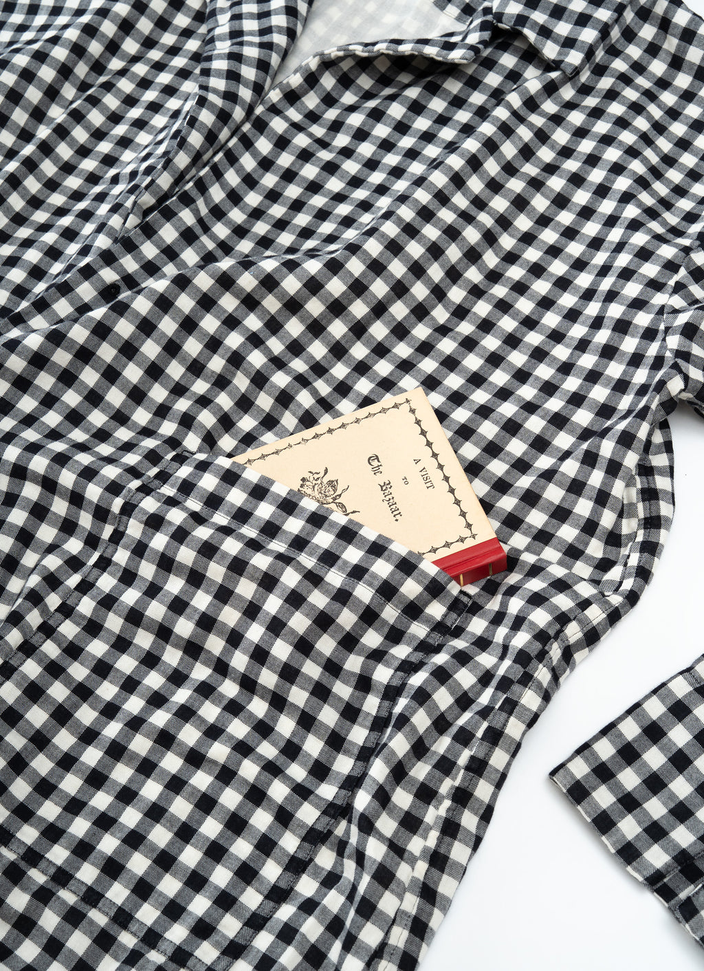 ギンガムガーゼアトリエコート