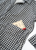 ギンガムガーゼアトリエコート