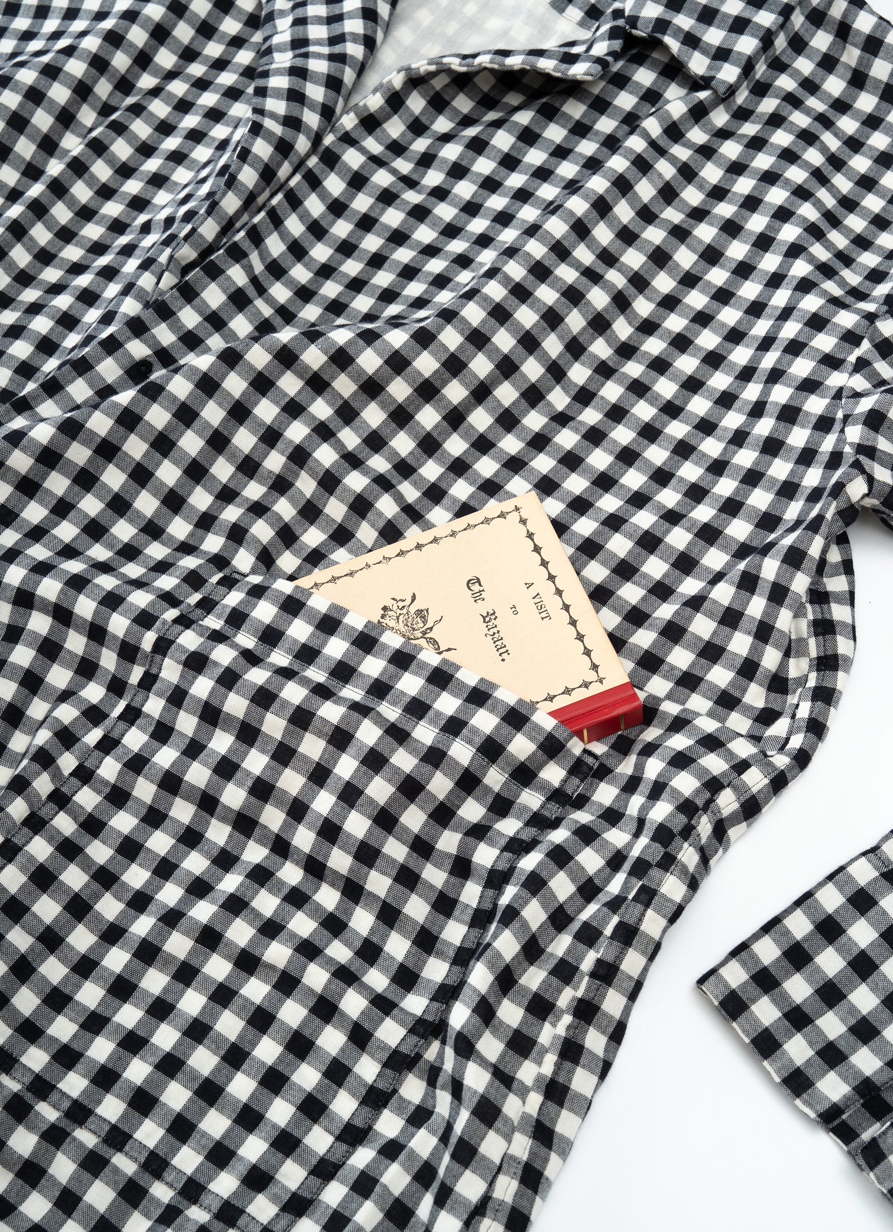 ギンガムガーゼアトリエコート