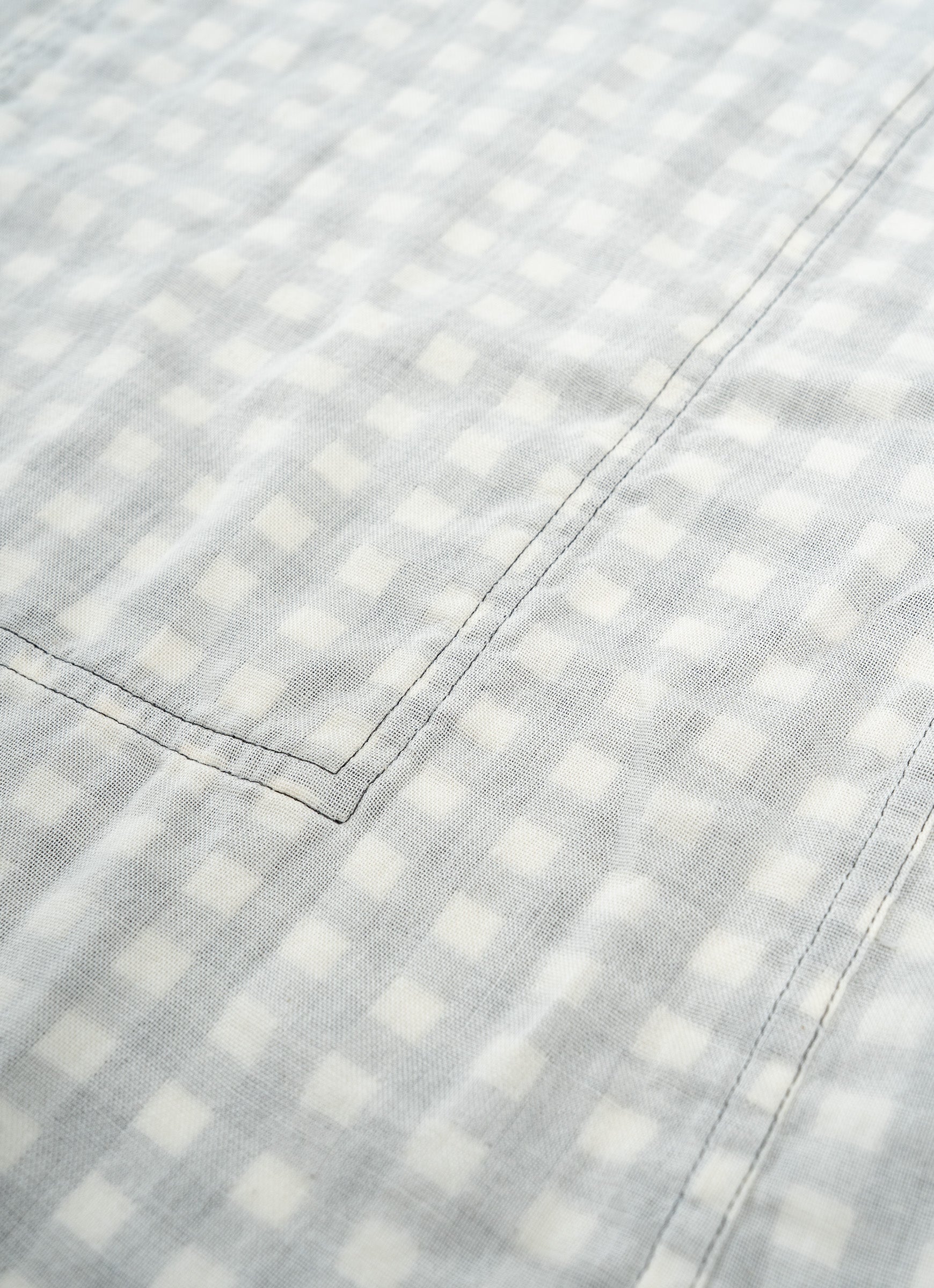 ギンガムガーゼアトリエコート