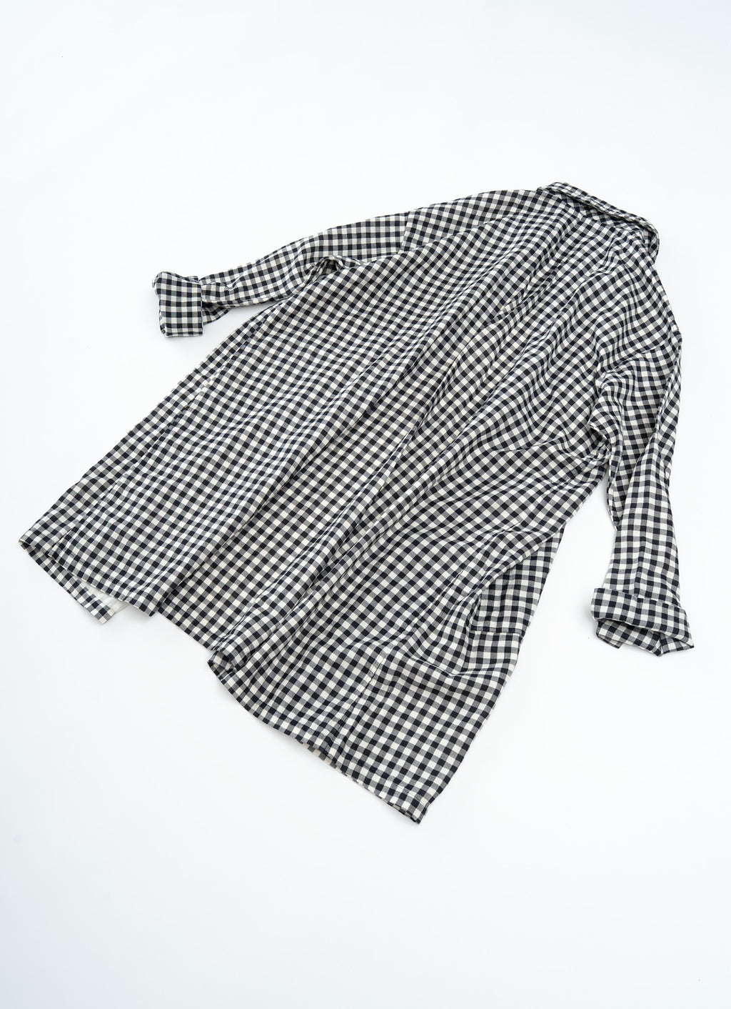 ギンガムガーゼアトリエコート