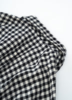 ギンガムガーゼアトリエコート