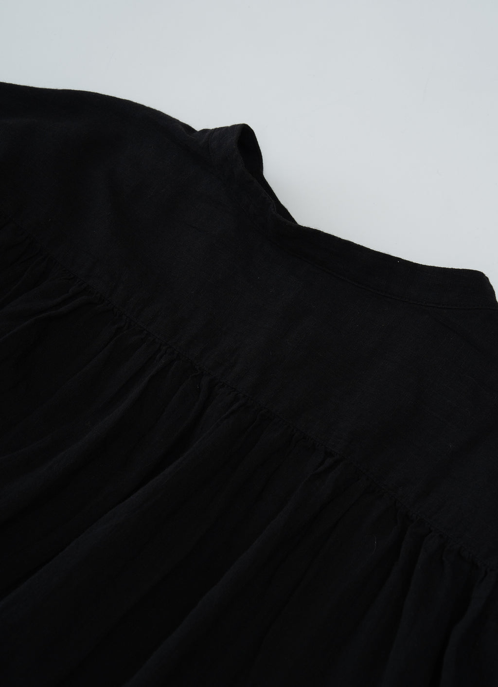 コットンリネンギャザードレス