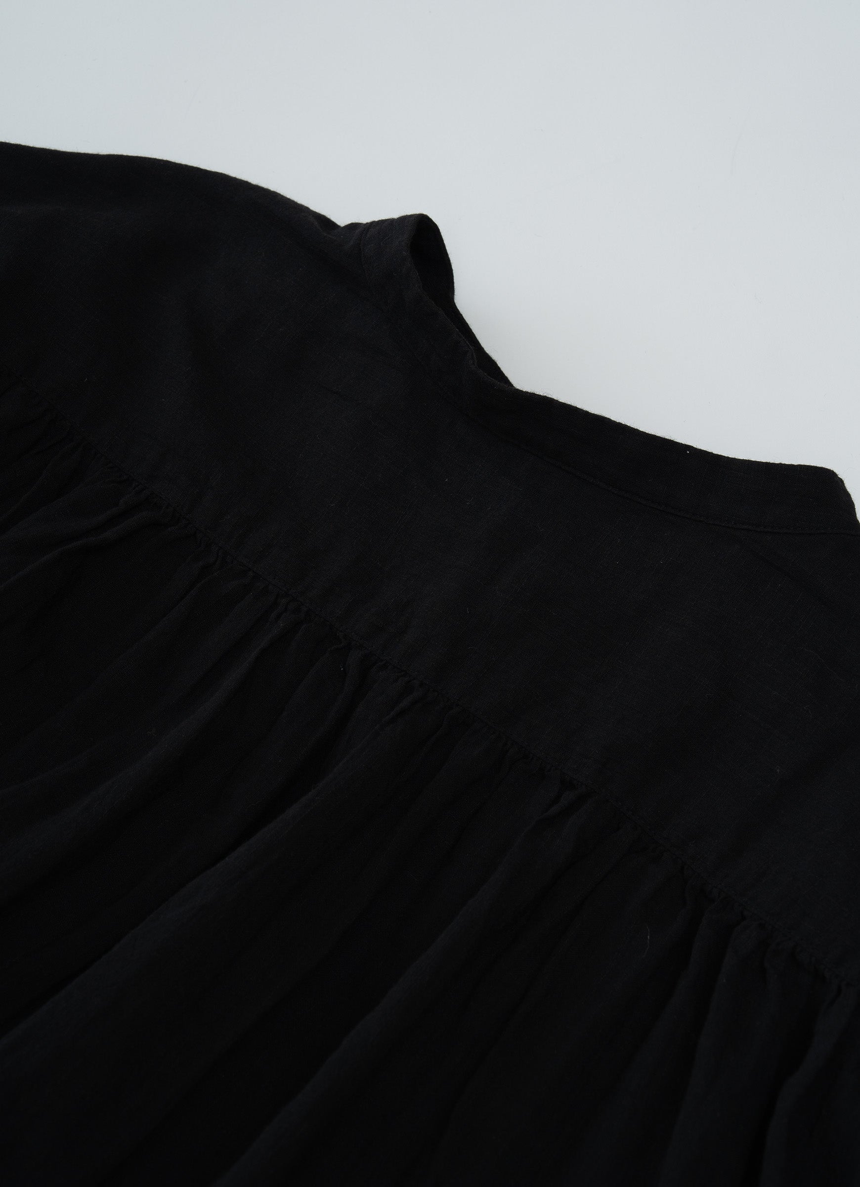 コットンリネンギャザードレス