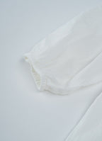 コットンリネンギャザードレス