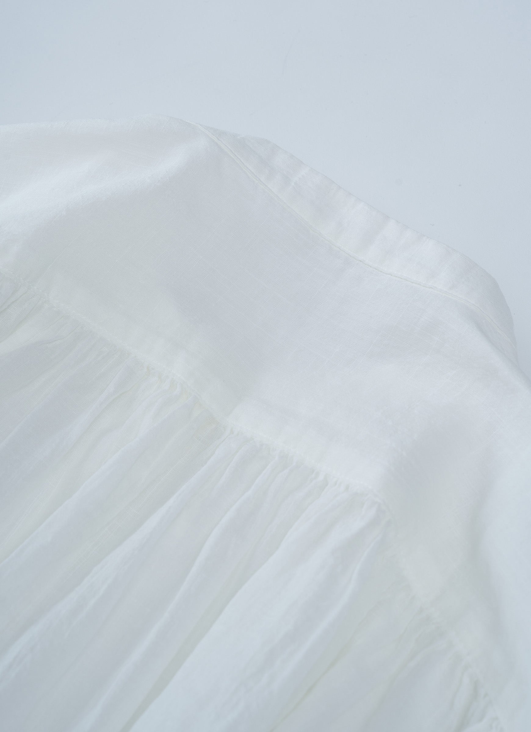 コットンリネンギャザードレス