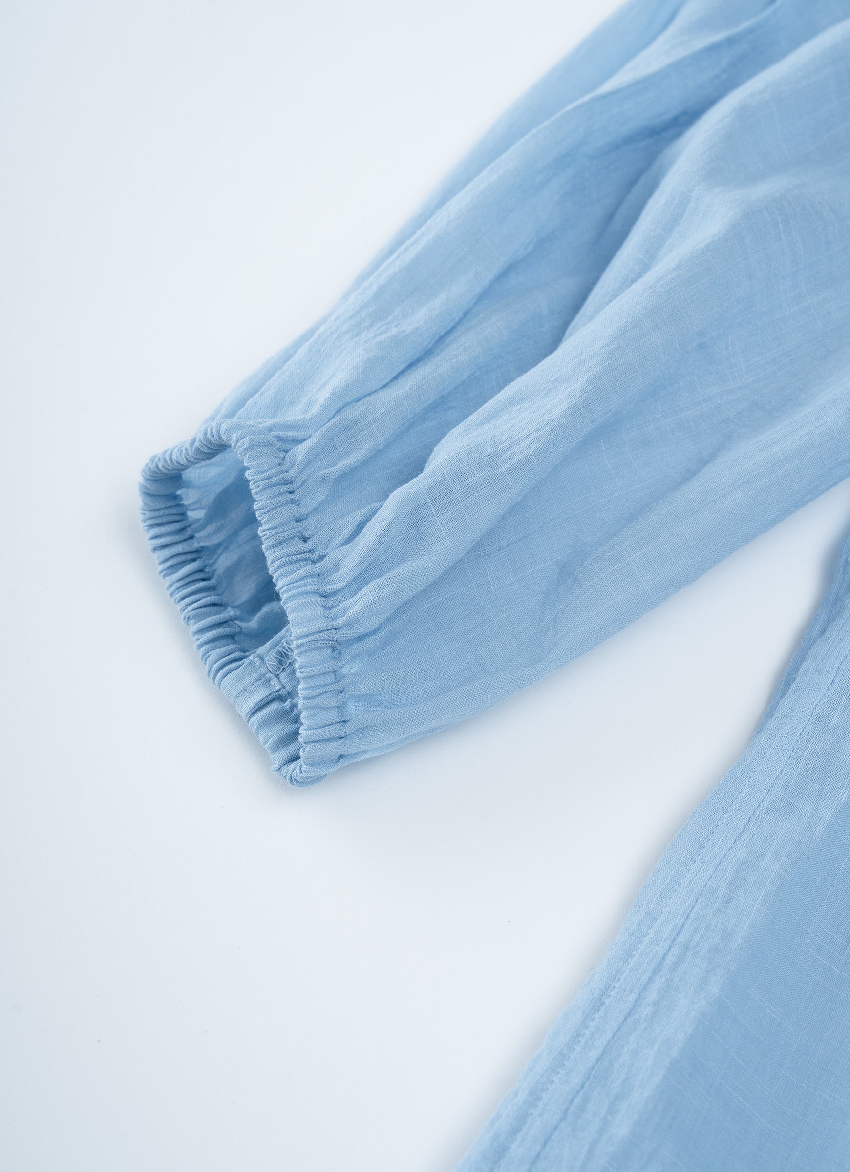 コットンリネンギャザードレス