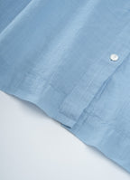 コットンリネンギャザードレス