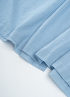 コットンリネンギャザードレス