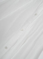 コットンリネンギャザーブラウス