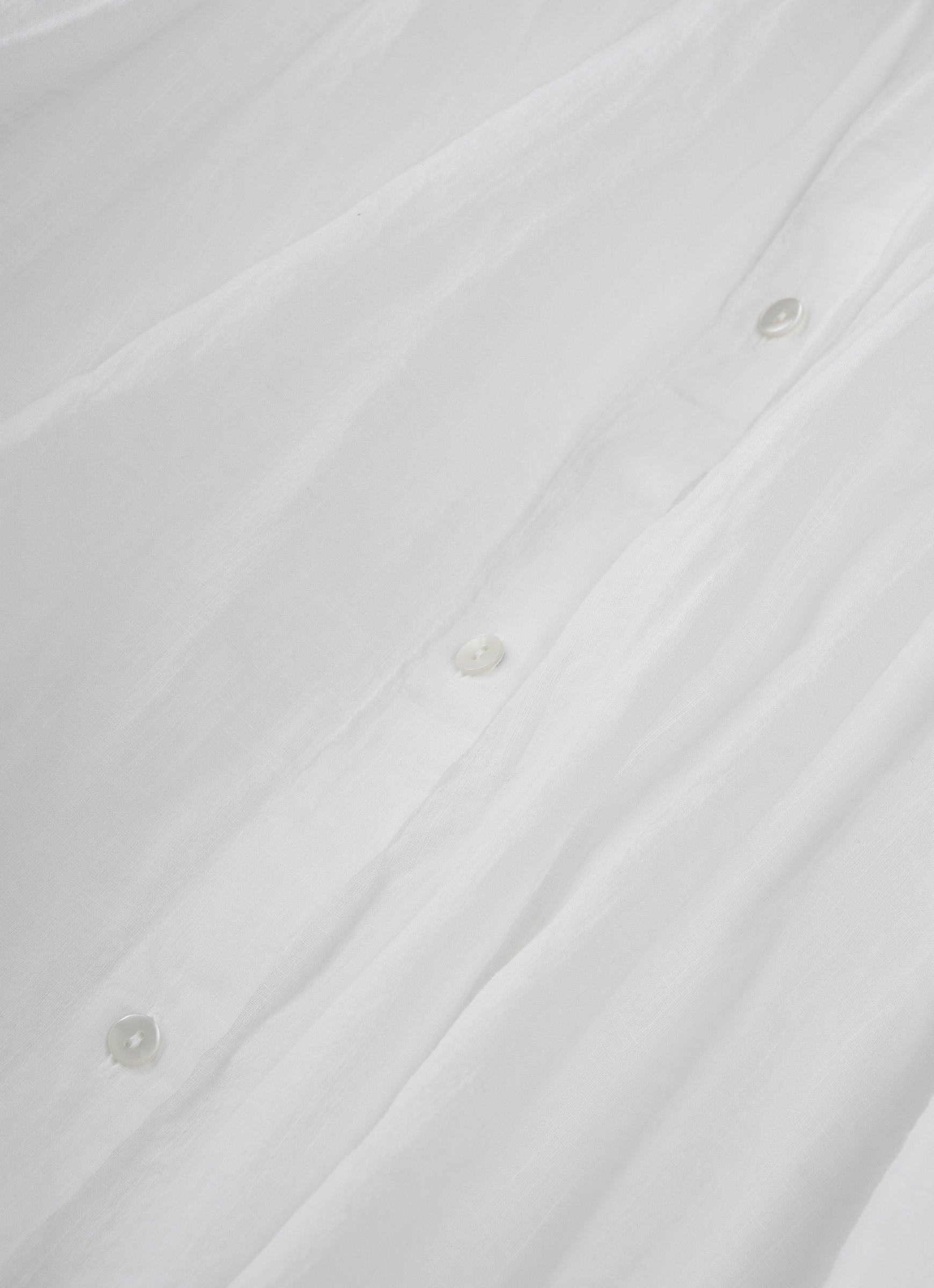 コットンリネンギャザーブラウス