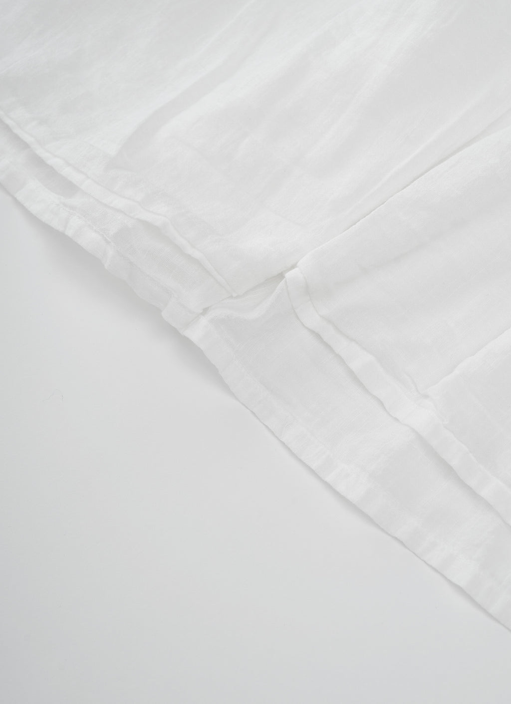 コットンリネンギャザーブラウス