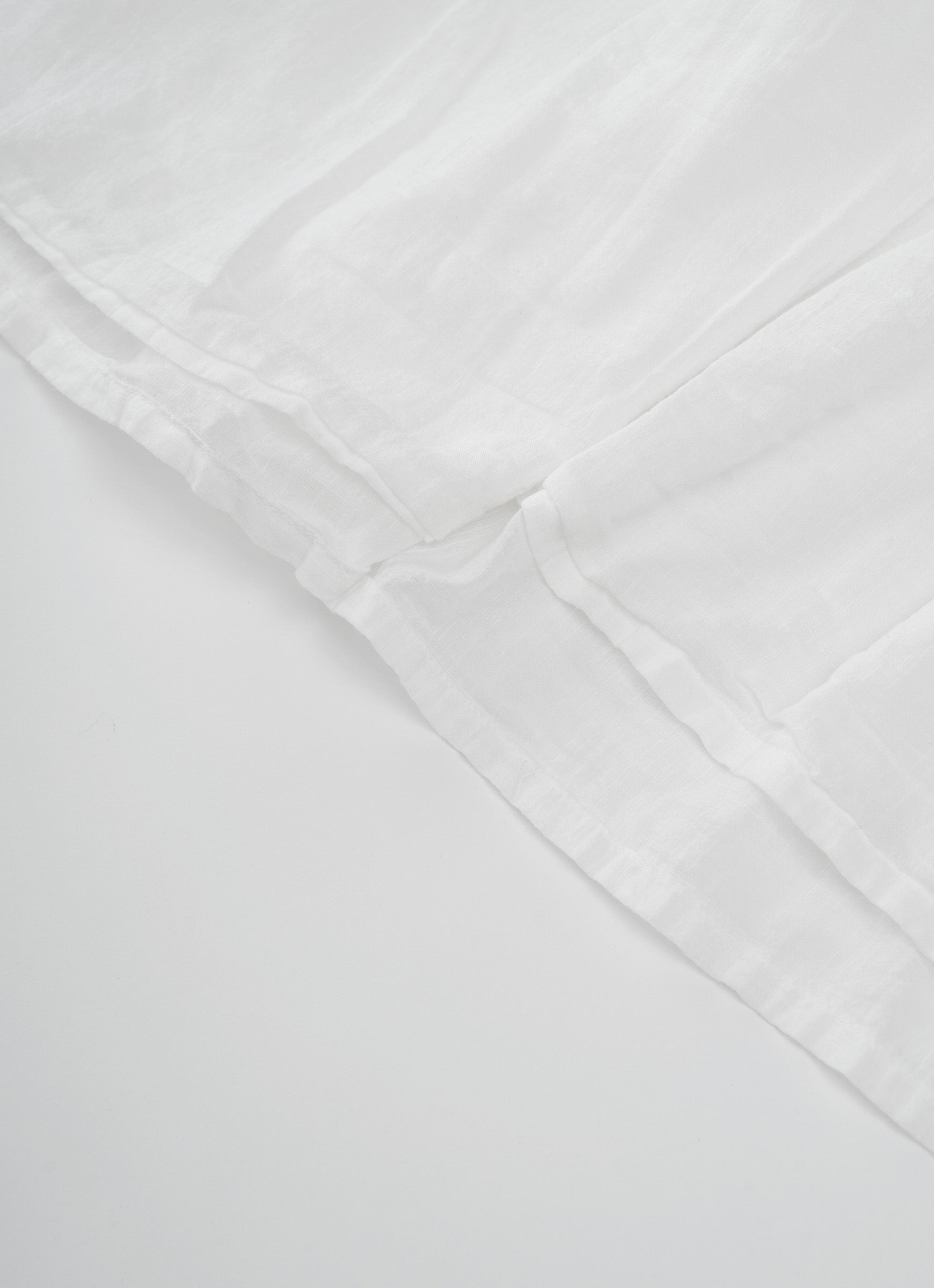 コットンリネンギャザーブラウス