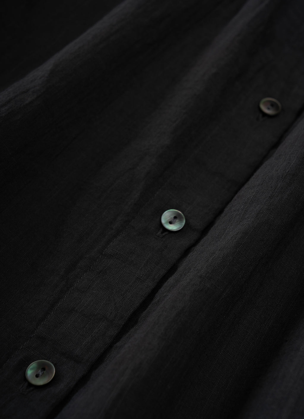 コットンリネンギャザーブラウス