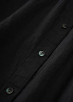 コットンリネンギャザーブラウス