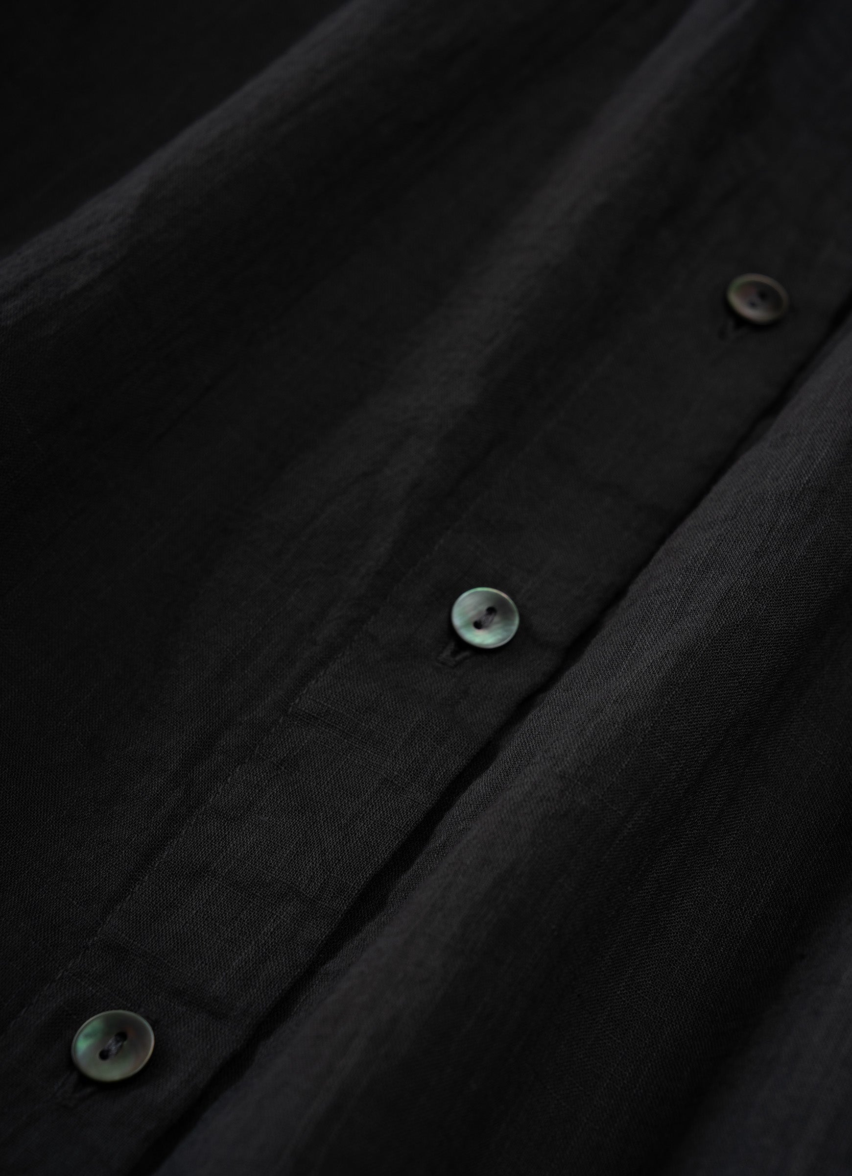 コットンリネンギャザーブラウス