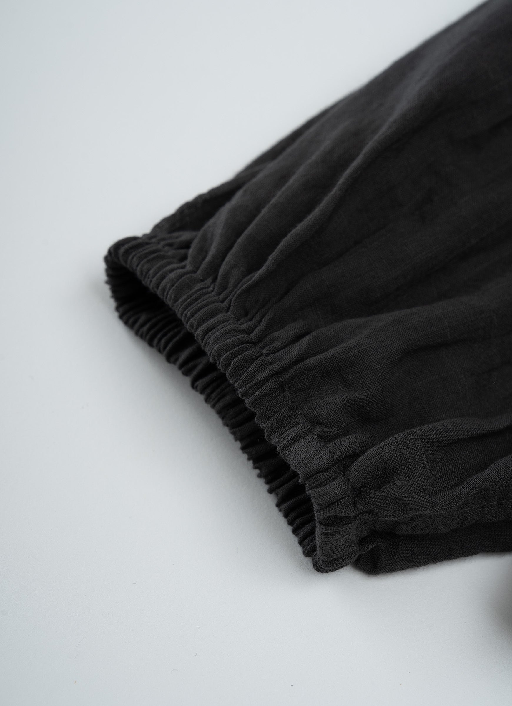 コットンリネンギャザーブラウス