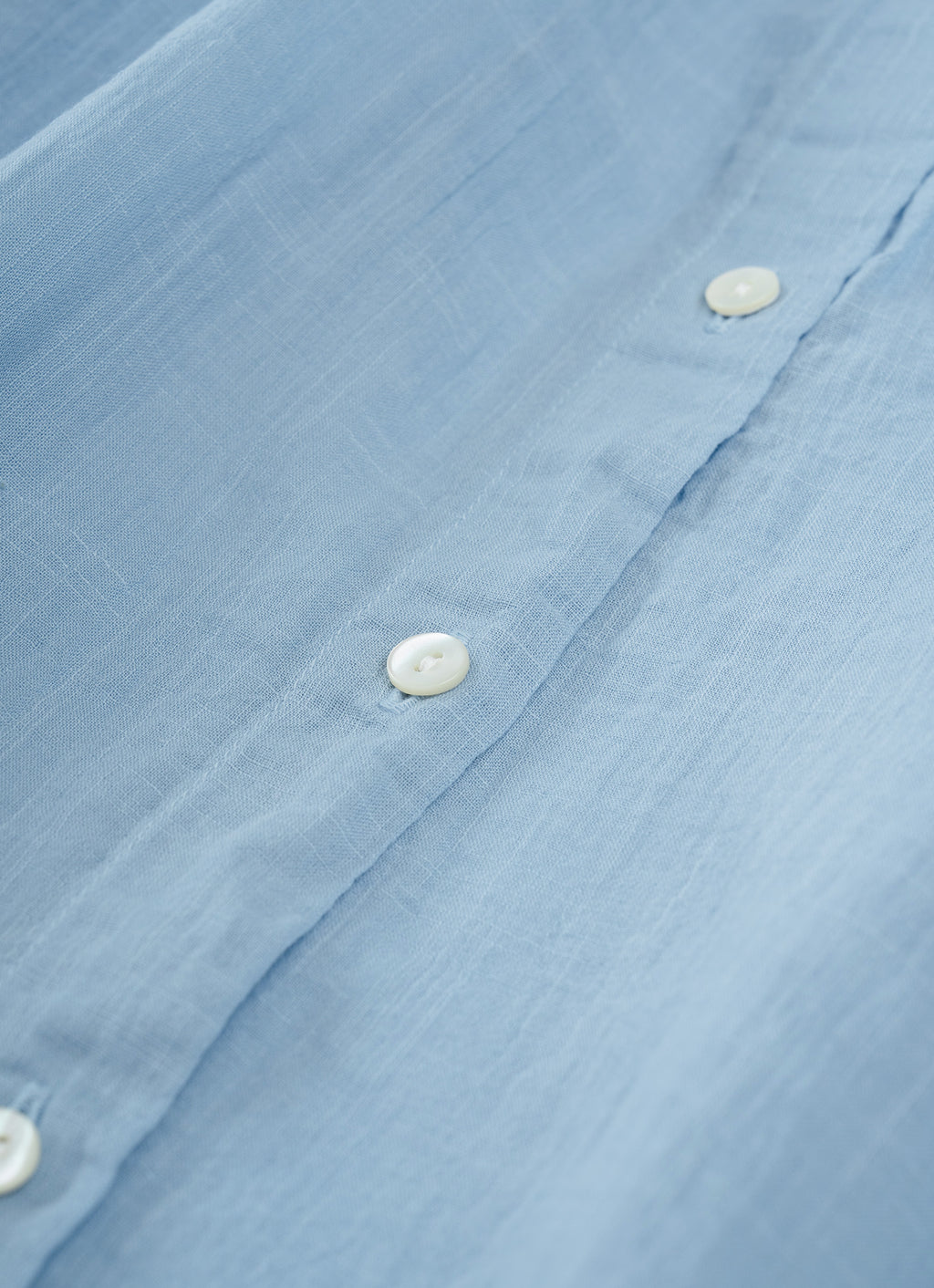 コットンリネンギャザーブラウス