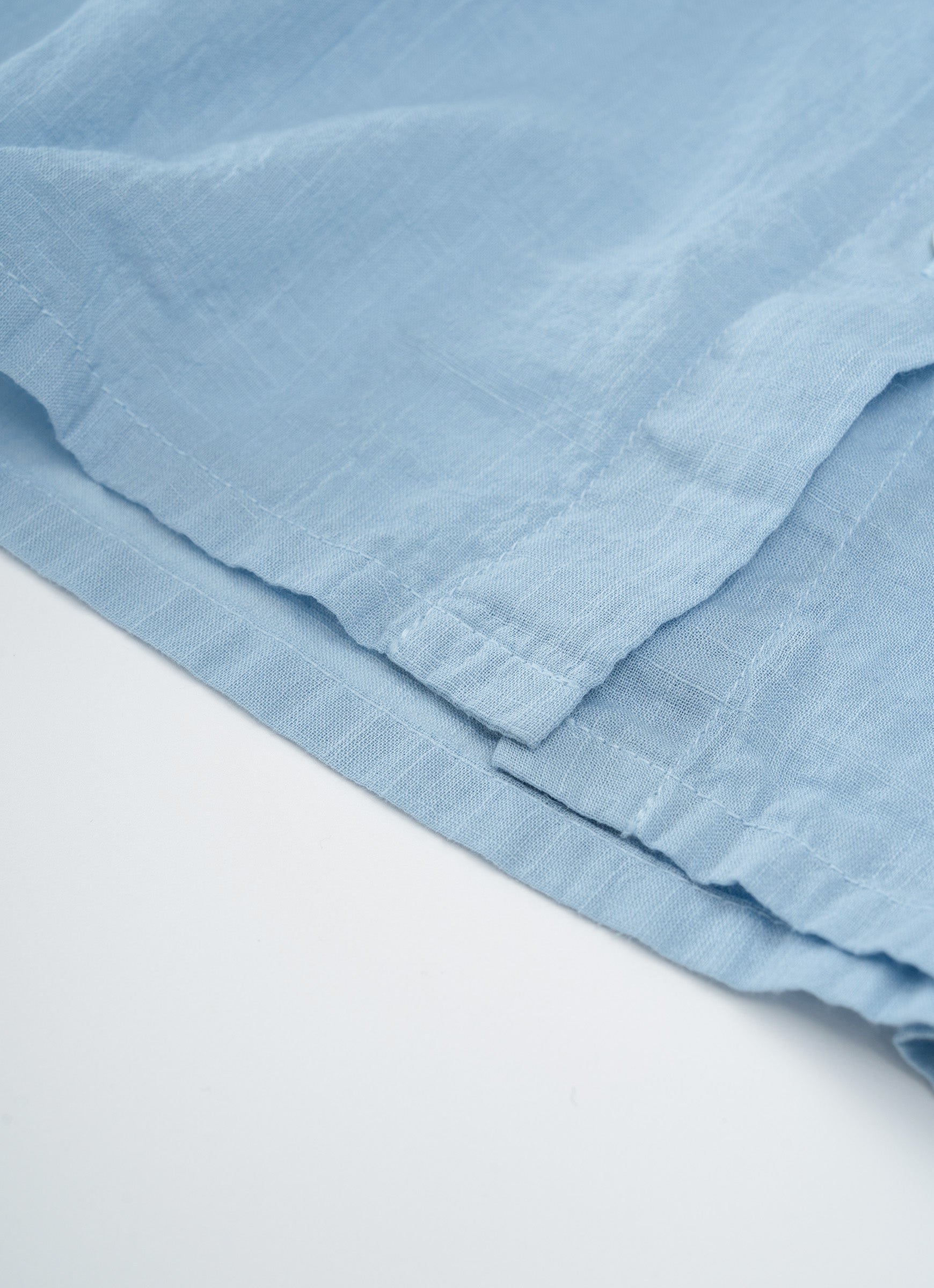 コットンリネンギャザーブラウス