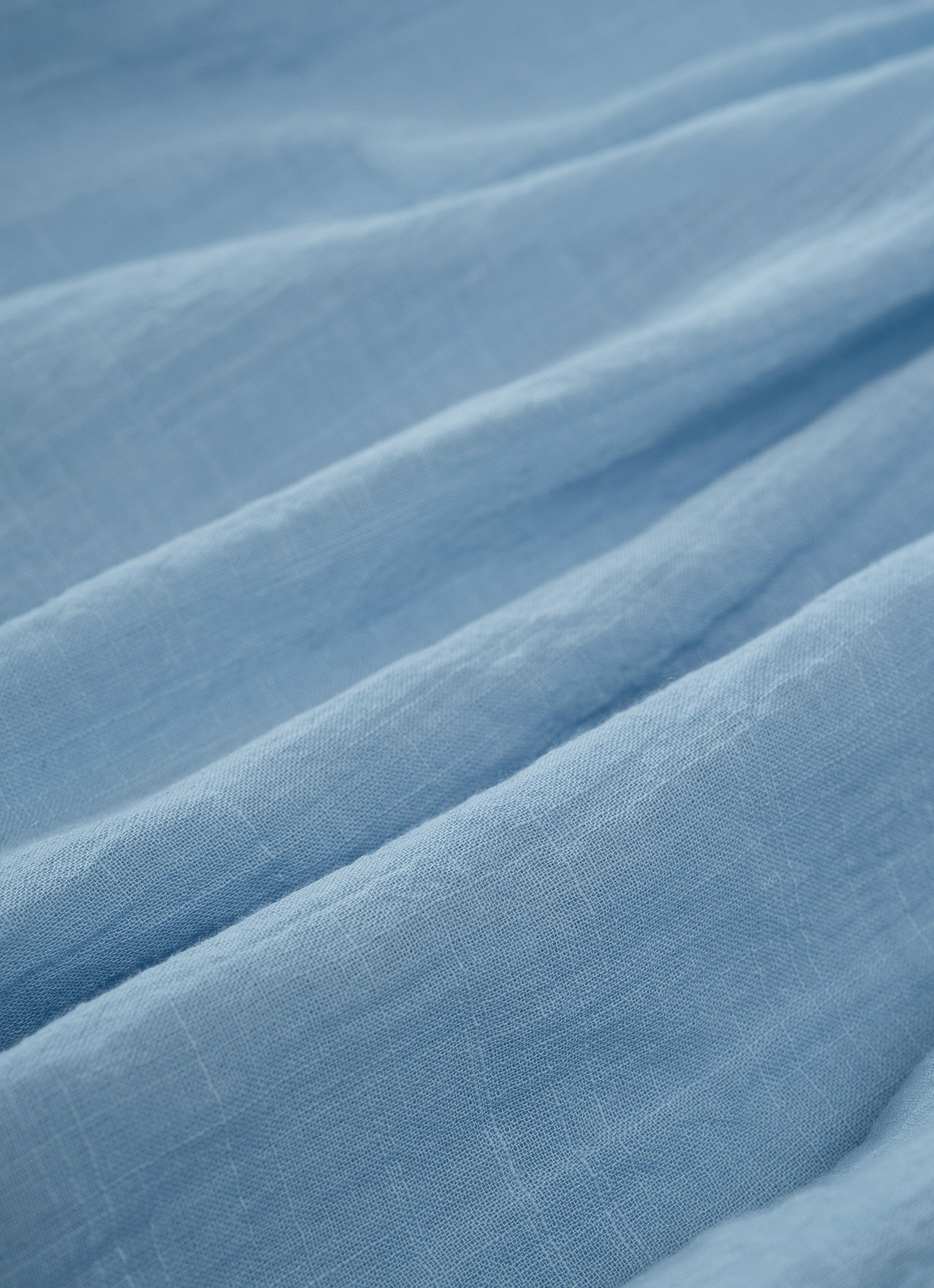 コットンリネンギャザーブラウス