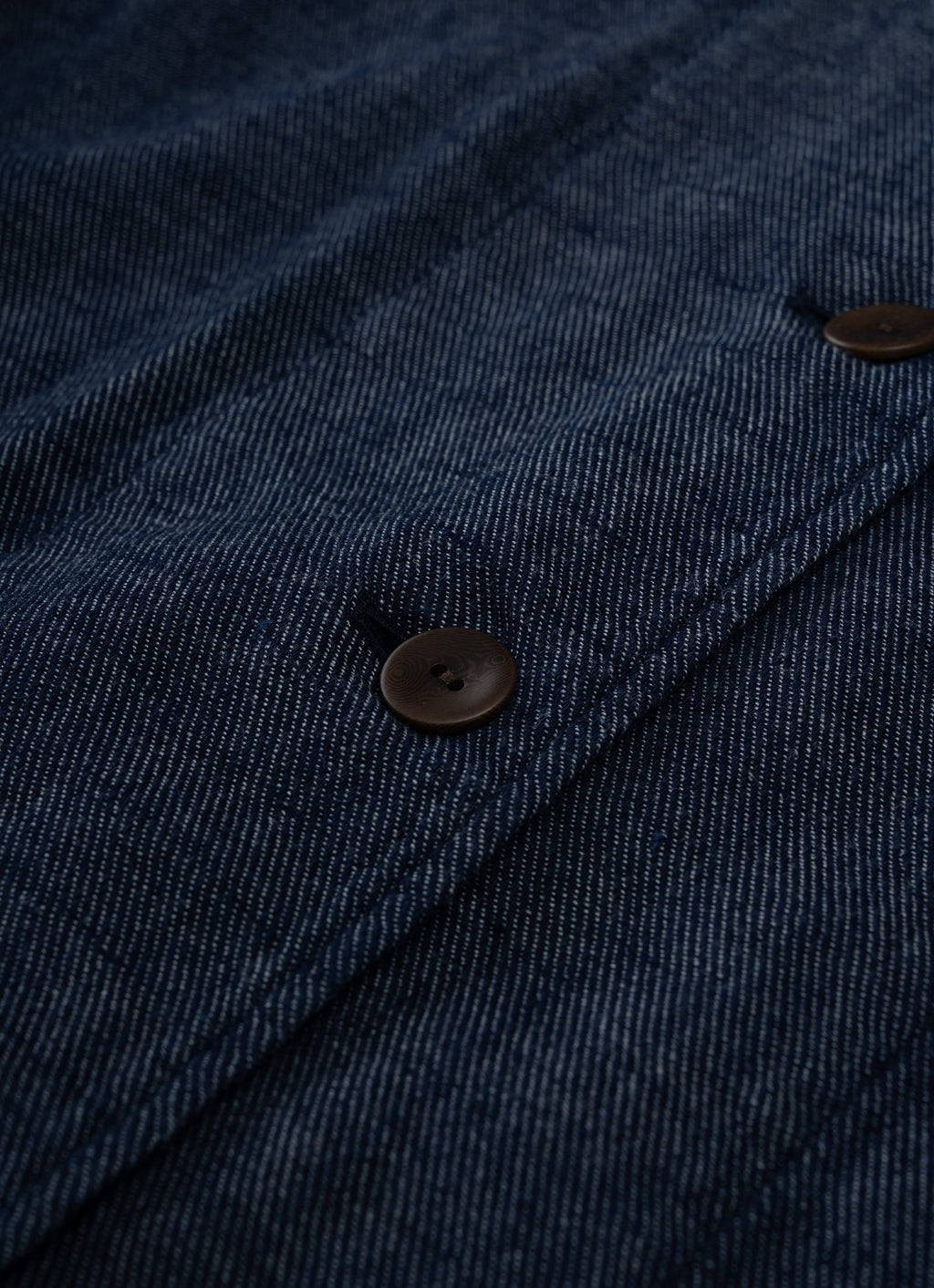 デニムガーゼノーカラージャケット