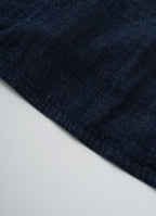 デニムガーゼノーカラージャケット