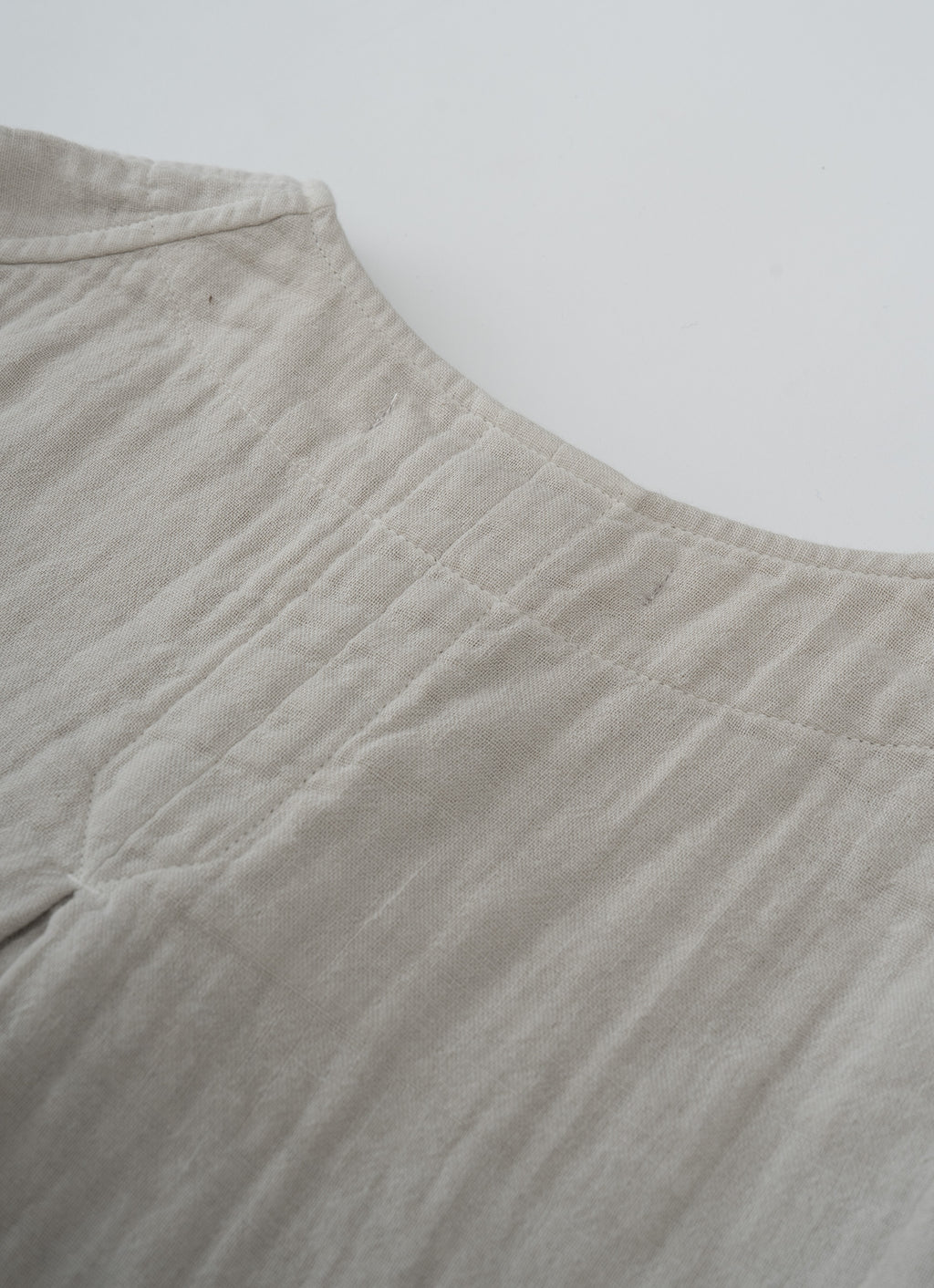 ガーゼノーカラージャケット