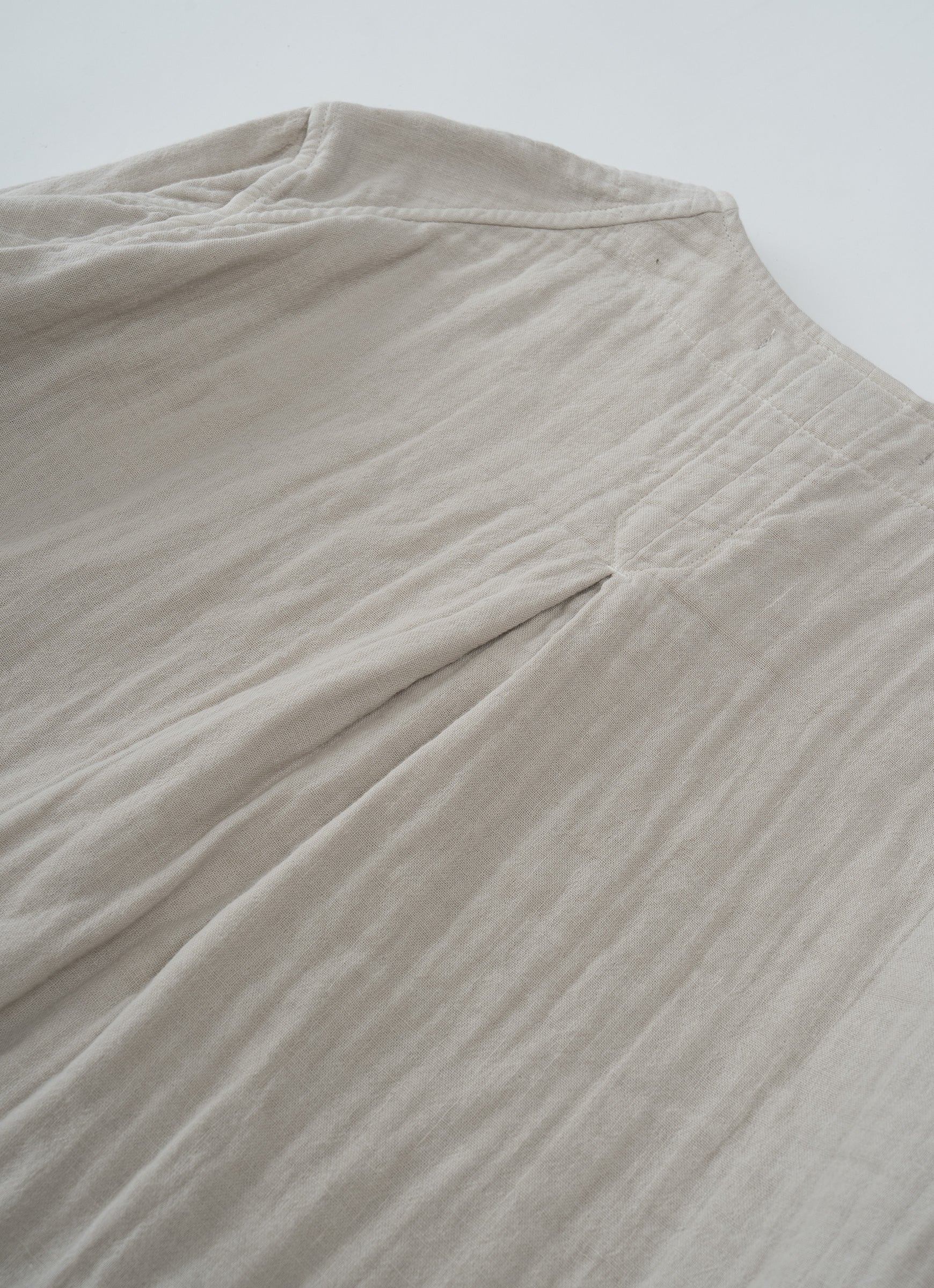 ガーゼノーカラージャケット