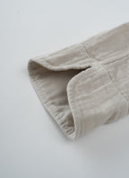 ガーゼノーカラージャケット