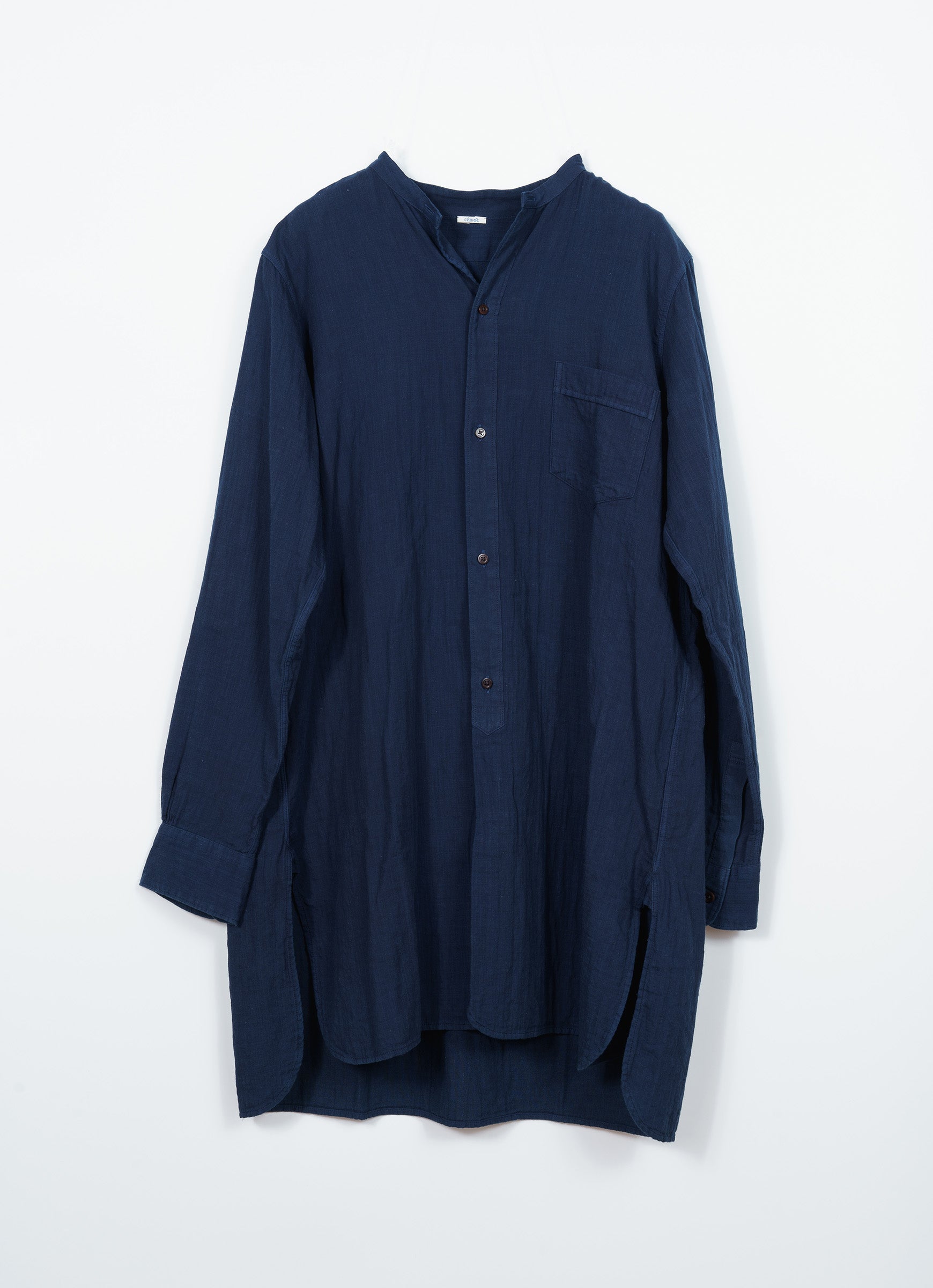 藍染ロングシャツ