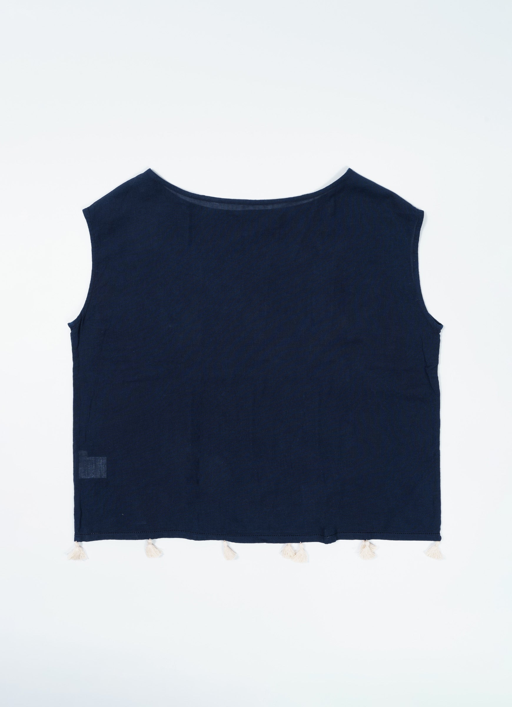 藍染シアーブラウス