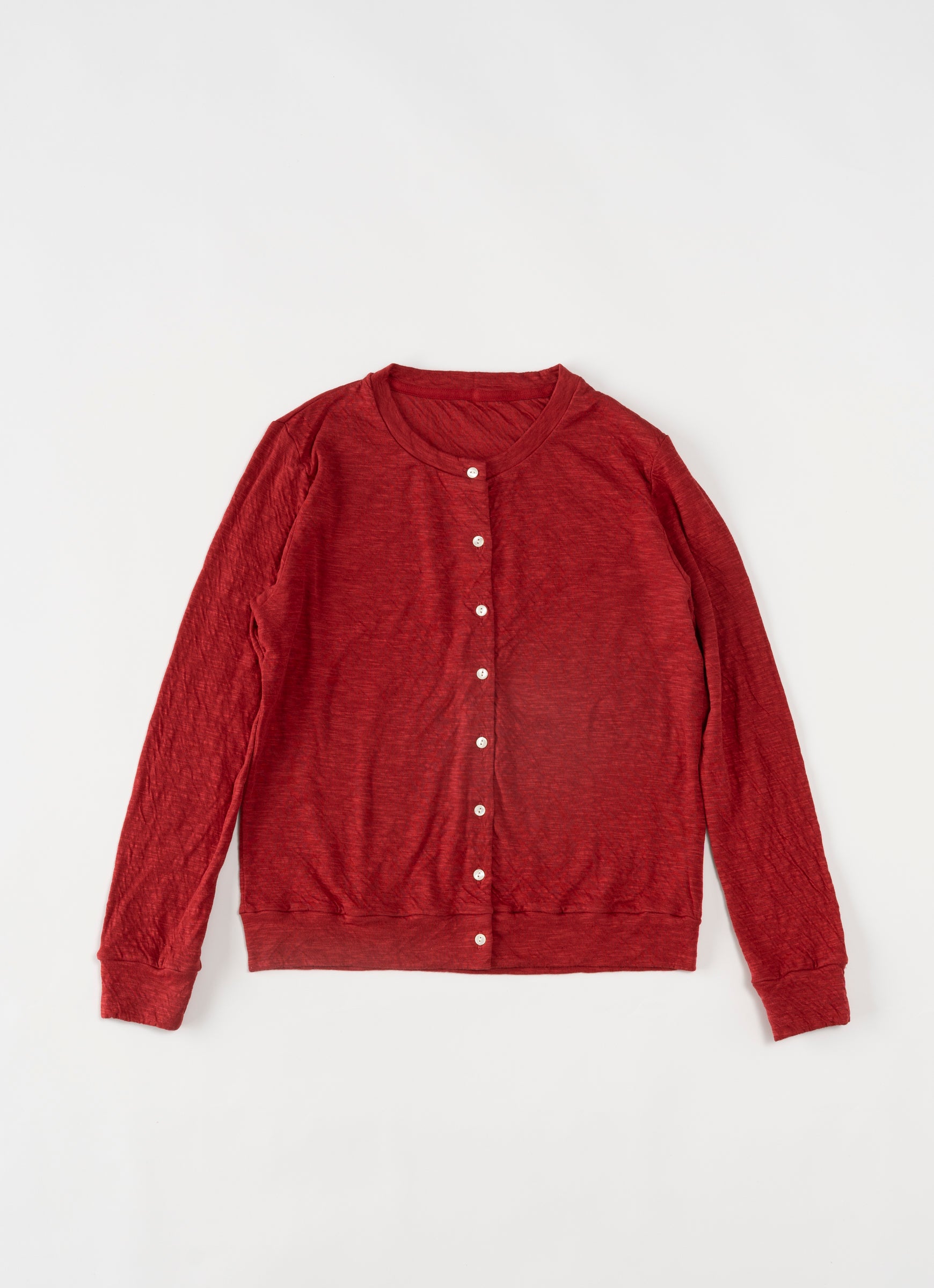 クルーネックカーディガン